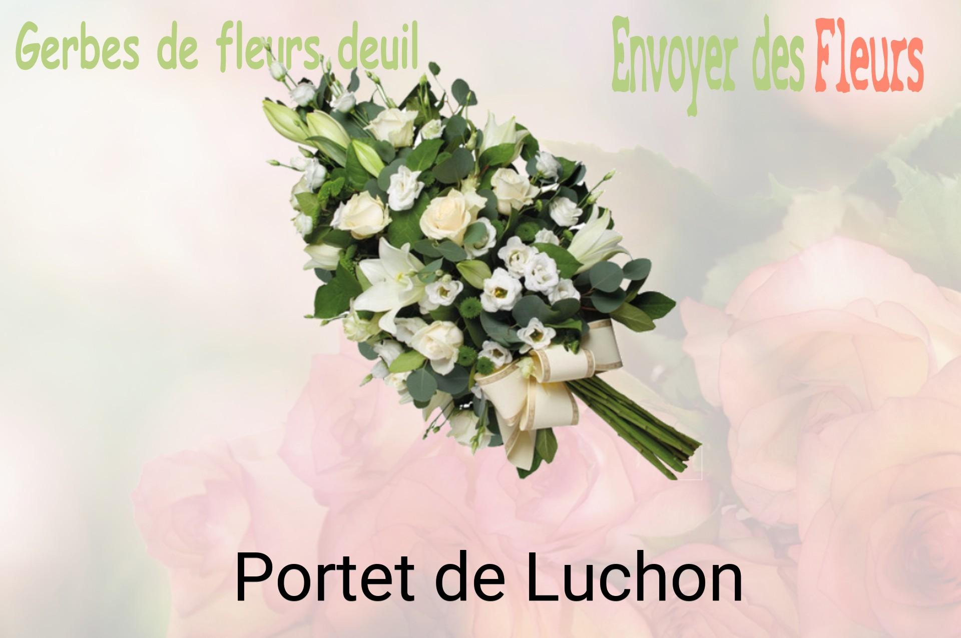 Gerbe de fleurs de deuil livrée à Portet-de-Luchon